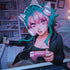 Anime Catgirl Gamer Nerd by Ivy Dolamore MacBook Skins